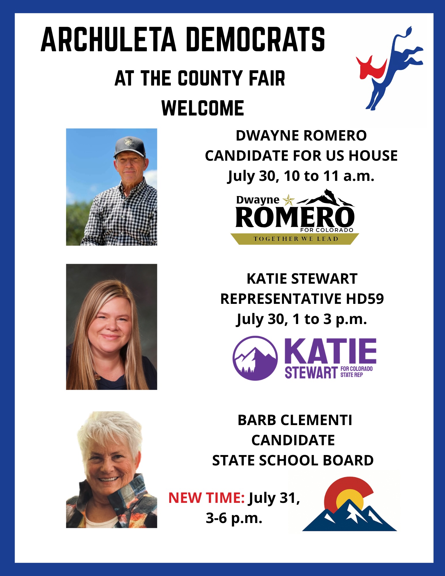 Candidate Lineup for the County Fair 